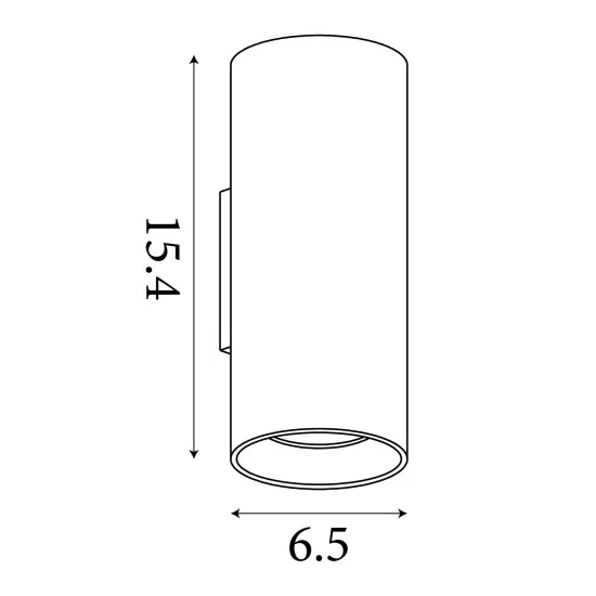 Searchlight Cyls kávébarna falikar (SL-24125LT) GU10 2 izzós IP20