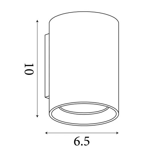 Searchlight Cyls kávébarna falikar (SL-24130LT) GU10 1 izzós IP20