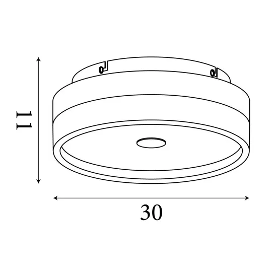 Searchlight Cyprus fekete fürdőszobai LED mennyezeti lámpa (SL-42651-30BK) LED 1 izzós IP44