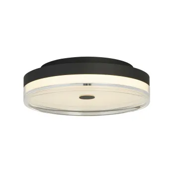 Searchlight Cyprus fekete fürdőszobai LED mennyezeti lámpa (SL-42651-40BK) LED 1 izzós IP44