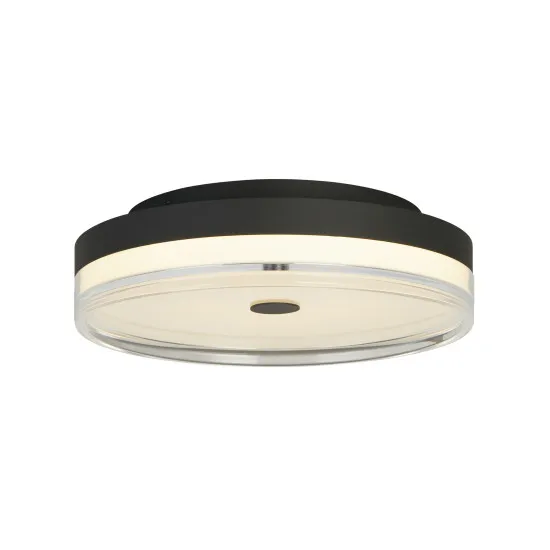 Searchlight Cyprus fekete fürdőszobai LED mennyezeti lámpa (SL-42651-40BK) LED 1 izzós IP44