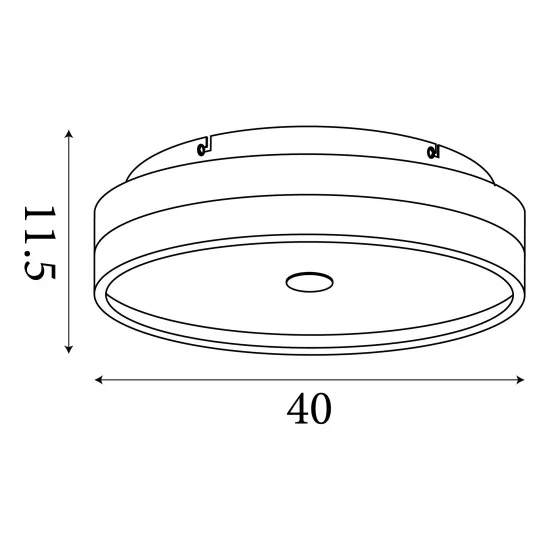 Searchlight Cyprus arany fürdőszobai LED mennyezeti lámpa (SL-42651-40GO) LED 1 izzós IP44