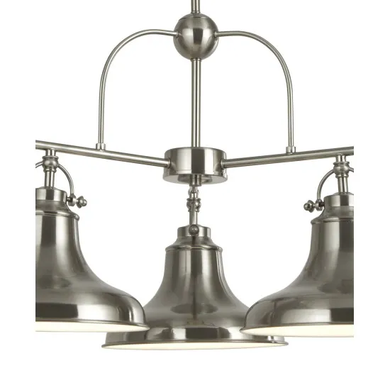 Searchlight Dallas ezüst függesztett lámpa (SL-3183-3SS) E27 3 izzós IP20