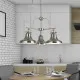 Searchlight Dallas ezüst függesztett lámpa (SL-3183-3SS) E27 3 izzós IP20