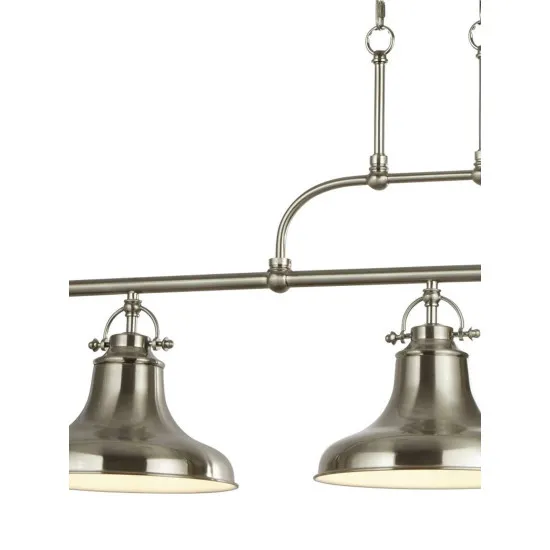 Searchlight Dallas ezüst függesztett lámpa (SL-3193-3SS) E27 3 izzós IP20