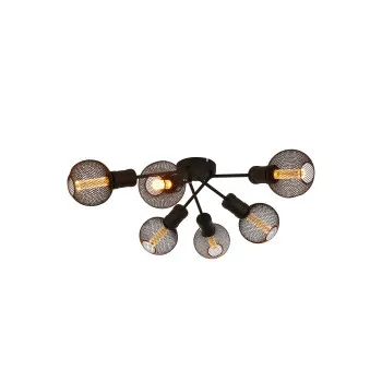 Searchlight Dance fekete mennyezeti lámpa (SL-45201-6BK) E27 6 izzós IP20