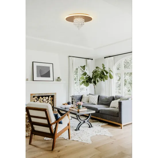 Searchlight Deluge arany LED mennyezeti lámpa (SL-21126-32GO) LED 1 izzós IP20