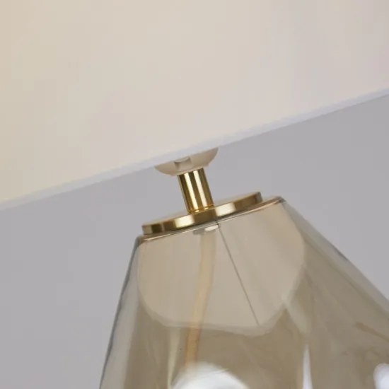 Searchlight Devon pezsgő-bézs asztali lámpa (SL-65420CP) E27 1 izzós IP20