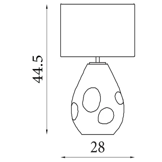 Searchlight Devon pezsgő-bézs asztali lámpa (SL-65420CP) E27 1 izzós IP20