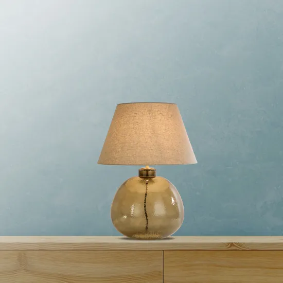 Searchlight Devon pezsgő-bézs asztali lámpa (SL-65420CP) E27 1 izzós IP20