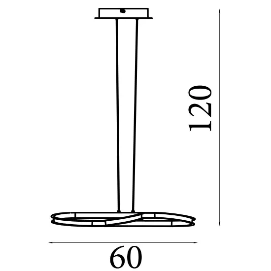 Searchlight Doodle pezsgő LED függesztett lámpa (SL-66110CP) LED 1 izzós IP20