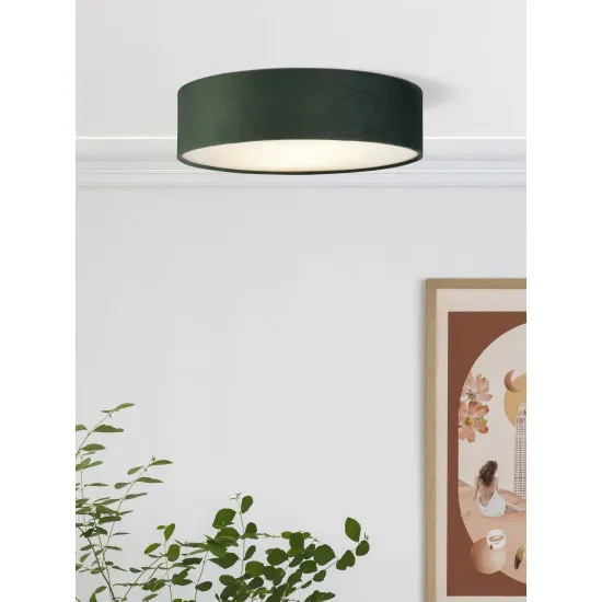 Searchlight Drum zöld mennyezeti lámpa (SL-23298-2GR) E27 2 izzós IP20