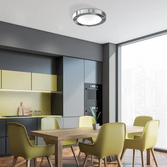 Searchlight Dublin króm fürdőszobai mennyezeti lámpa (SL-1131-31CC) E27 1 izzós IP44