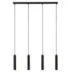 Searchlight Dulwich fekete függesztett lámpa (SL-35720-4BK) E27 4 izzós IP20