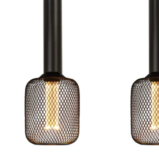 Searchlight Dulwich fekete függesztett lámpa (SL-35720-4BK) E27 4 izzós IP20