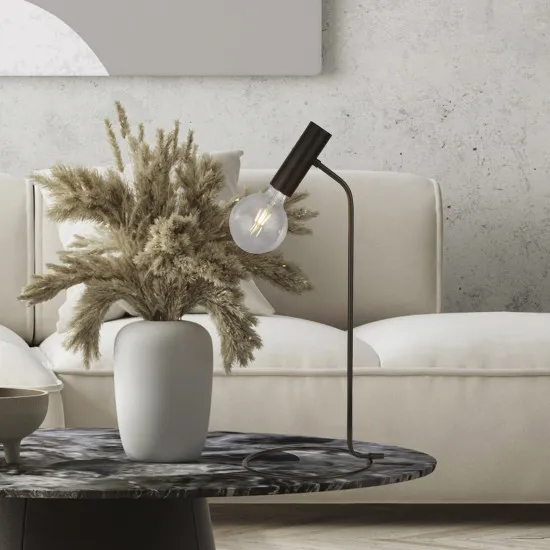 Searchlight Dulwich fekete asztali lámpa (SL-35721-1BK) E27 1 izzós IP20