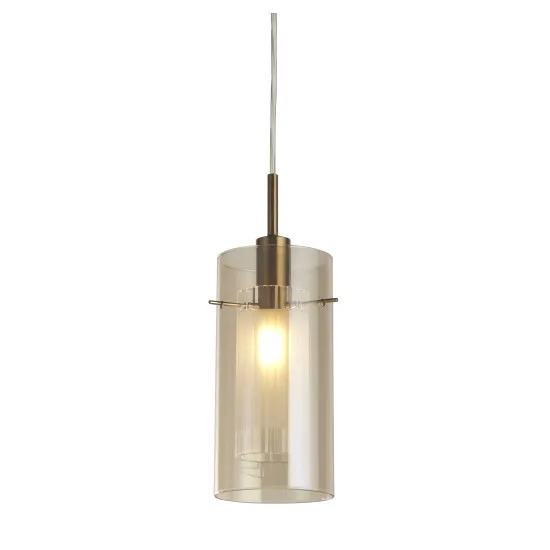 Searchlight Duo III bronz függesztett lámpa (SL-2301CP) E14 1 izzós IP20