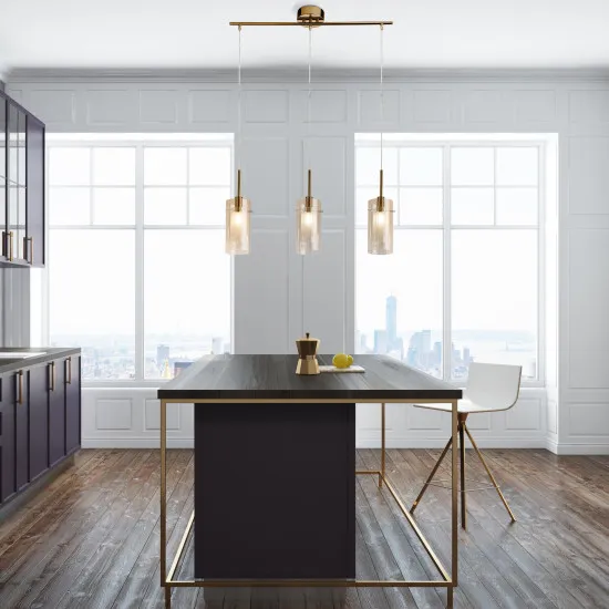 Searchlight Duo III bronz függesztett lámpa (SL-3303-3CP) E14 3 izzós IP20