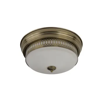 Searchlight Edinburgh sárgaréz fürdőszobai mennyezeti lámpa (SL-4132-2AB) E27 2 izzós IP44