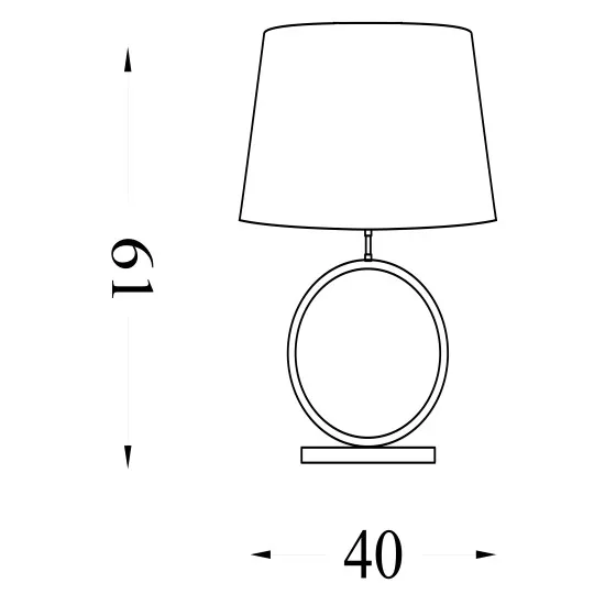 Searchlight Elegant kék asztali lámpa (SL-93101AZ) E27 1 izzós IP20