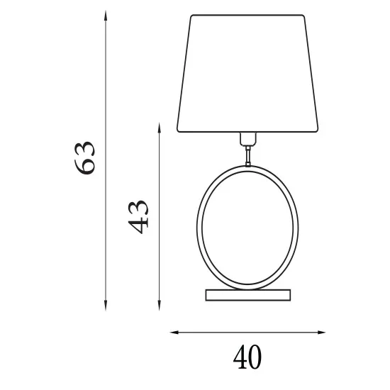 Searchlight Elegant kék asztali lámpa (SL-93102NA) E27 1 izzós IP20