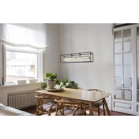 Searchlight Elevator fekete LED függesztett lámpa (SL-89562BK) LED 1 izzós IP20