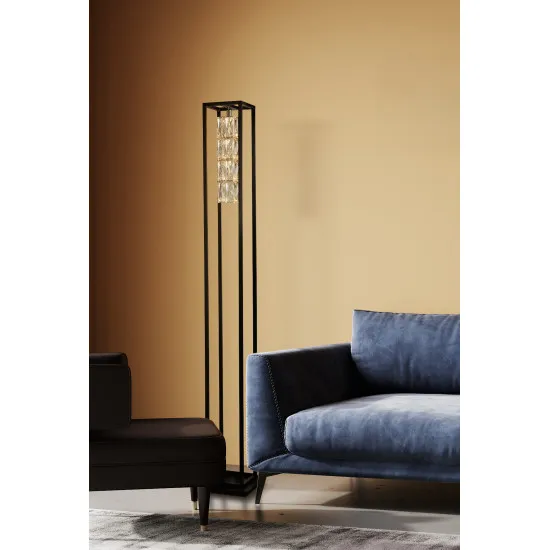 Searchlight Elevator fekete LED állólámpa (SL-89563BK) LED 1 izzós IP20