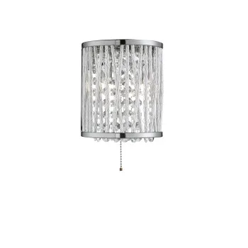 Searchlight Elise króm fali lámpa (SL-7222-2CC) G9 2 izzós IP20