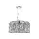 Searchlight Elise króm-átlátszó kristály függesztett lámpa (SL-8334-4CC) G9 4 izzós IP20