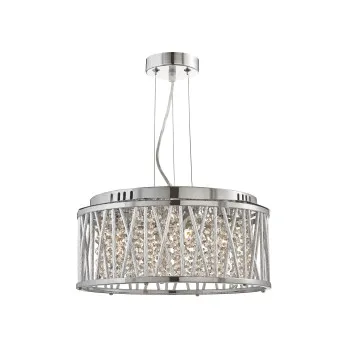 Searchlight Elise króm függesztett lámpa (SL-8334-4CC) G9 4 izzós IP20