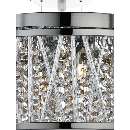 Searchlight Elise króm függesztett lámpa (SL-8335-5CC) G9 5 izzós IP20