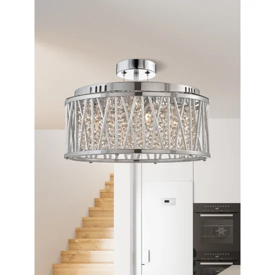 Searchlight Elise króm függesztett lámpa (SL-8335-5CC) G9 5 izzós IP20