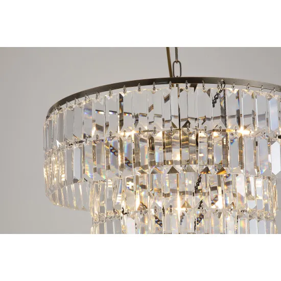 Searchlight Empire sárgaréz-átlátszó függesztett lámpa (SL-1375-5AB) E14 5 izzós IP20