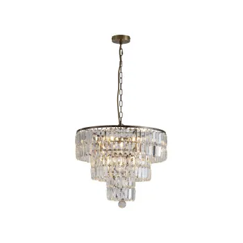 Searchlight Empire sárgaréz-átlátszó függesztett lámpa (SL-1375-5AB) E14 5 izzós IP20