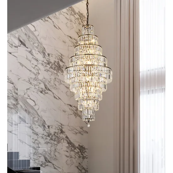 Searchlight Empire sárgaréz-átlátszó csillár (SL-1500-13AB) E14 13 izzós IP20