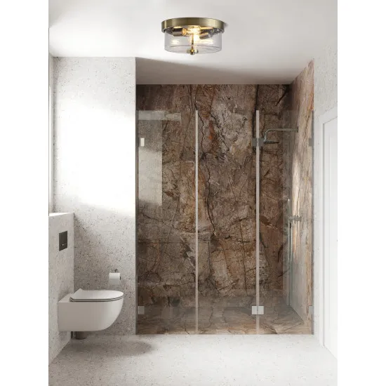 Searchlight Empire sárgaréz-pezsgő fürdőszobai mennyezeti lámpa (SL-61321-6SB) E14 6 izzós IP44