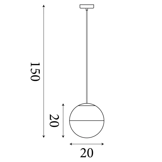 Searchlight Endor sárgaréz függesztett lámpa (SL-24181-20SB) E27 1 izzós IP20