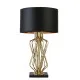 Searchlight Ethan fekete-arany asztali lámpa (SL-4110GO) E27 1 izzós IP20