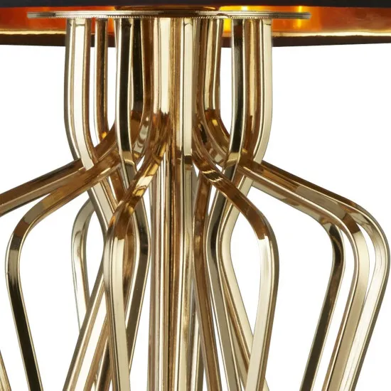 Searchlight Ethan fekete-arany asztali lámpa (SL-4110GO) E27 1 izzós IP20