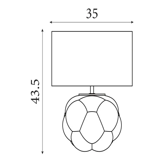 Searchlight Fizz réz asztali lámpa (SL-9711CU) E27 1 izzós IP20