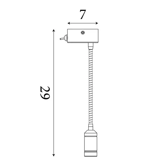 Searchlight Flexy Wall fekete LED falikar (SL-9917BK) LED 1 izzós IP20