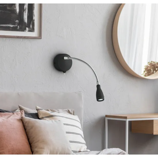 Searchlight Flexy Wall fekete LED falikar (SL-9917BK) LED 1 izzós IP20