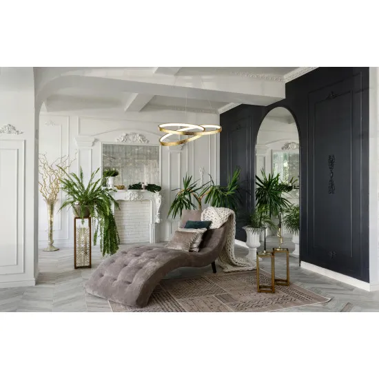 Searchlight Float arany-fehér LED függesztett lámpa (SL-8761GO) LED 1 izzós IP20