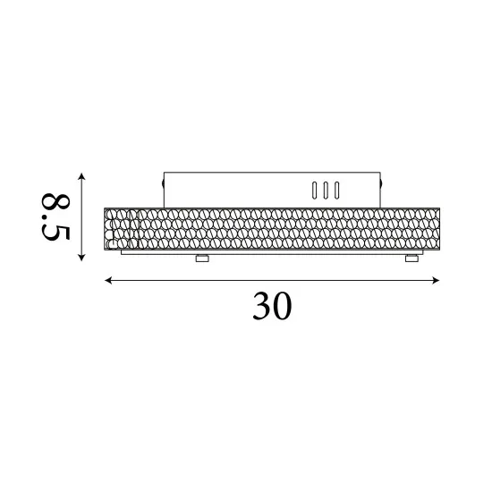 Searchlight Florida króm LED mennyezeti lámpa (SL-2713CC) LED 1 izzós IP20