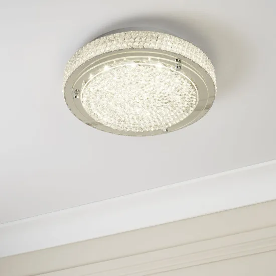 Searchlight Florida króm LED mennyezeti lámpa (SL-2713CC) LED 1 izzós IP20