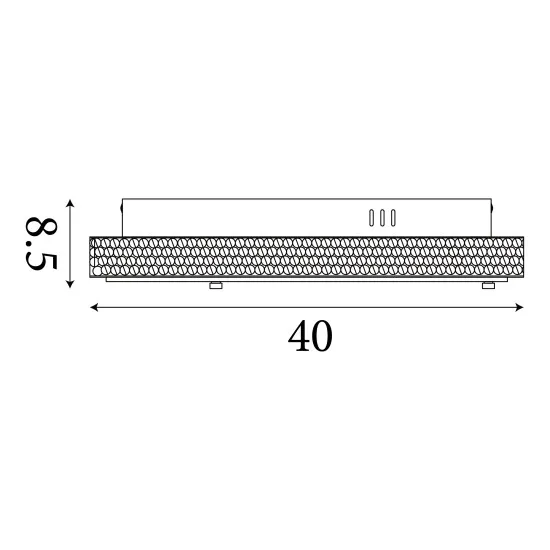 Searchlight Florida króm LED mennyezeti lámpa (SL-2714CC) LED 1 izzós IP20
