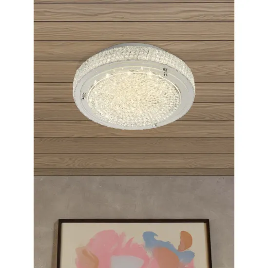 Searchlight Florida króm LED mennyezeti lámpa (SL-2714CC) LED 1 izzós IP20