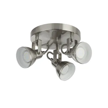 Searchlight Focus ezüst mennyezeti spotlámpa (SL-1543SS) GU10 3 izzós IP20