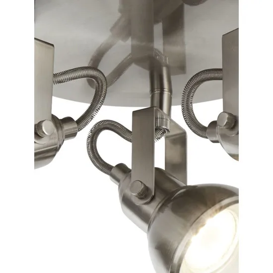 Searchlight Focus ezüst mennyezeti spotlámpa (SL-1543SS) GU10 3 izzós IP20