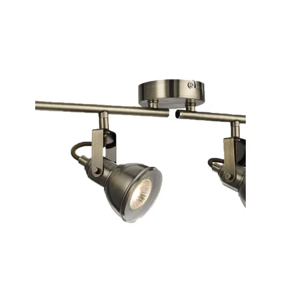 Searchlight Focus bronz konyhai mennyezeti spotlámpa (SL-1544AB) GU10 4 izzós IP20